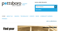 Desktop Screenshot of pottsborolibrary.com